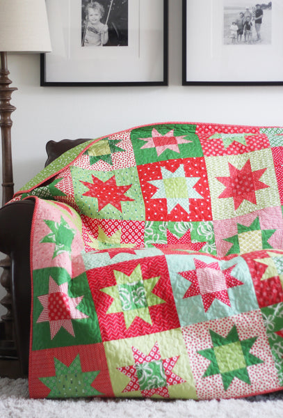 No Point Stars Quilt Pattern, FREE