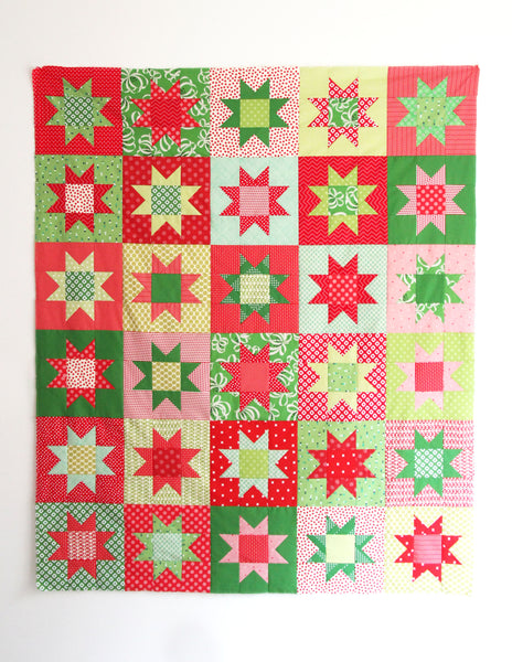 No Point Stars Quilt Pattern, FREE