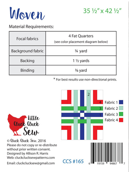 Woven #165 Little, PDF Pattern