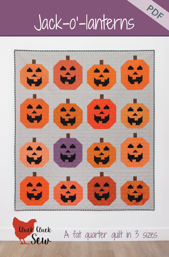 Jack-o'-lanterns #224, PDF pattern – Cluck Cluck Sew