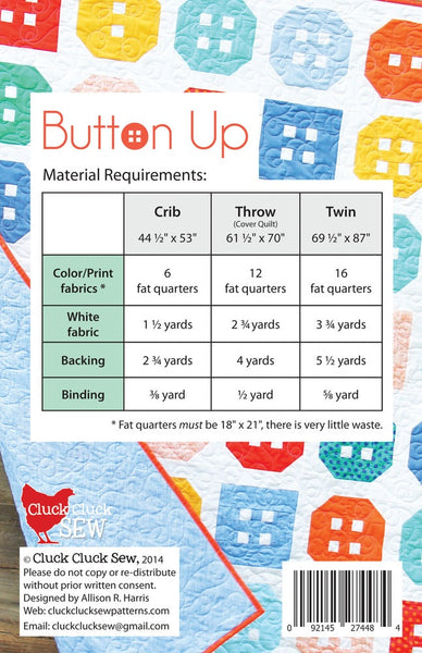 Button Up #142, PDF Pattern