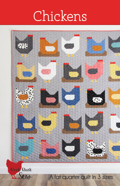 Chickens #185, Paper Pattern – Cluck Cluck Sew