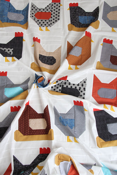Chickens #185, Paper Pattern