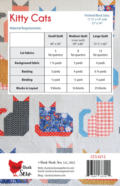 Kitty Cats #212 Paper Pattern