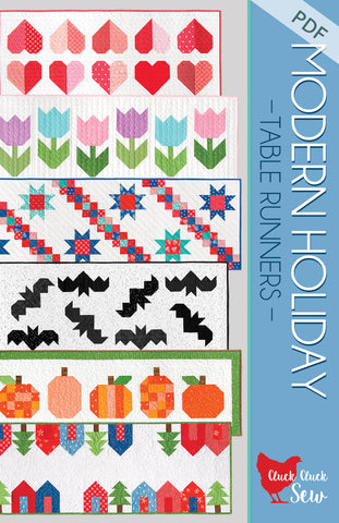 Modern Holiday Table Runners #186, PDF Pattern