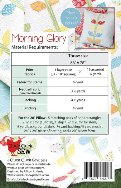 Morning Glory #147, PDF Pattern