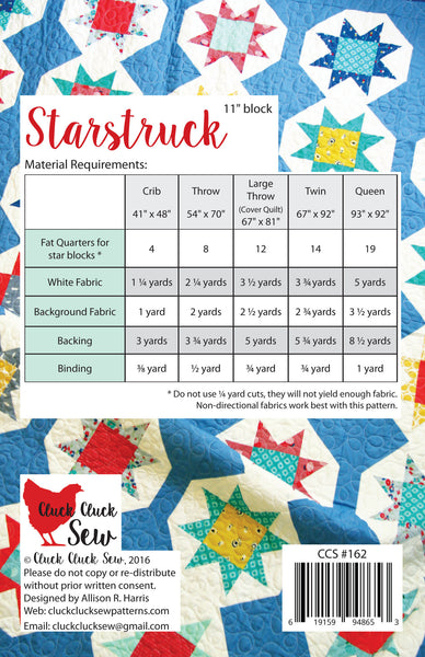 Starstruck #162, Paper Pattern