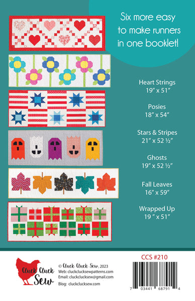Vol. 2, Modern Holiday Table Runners #210 Paper Pattern